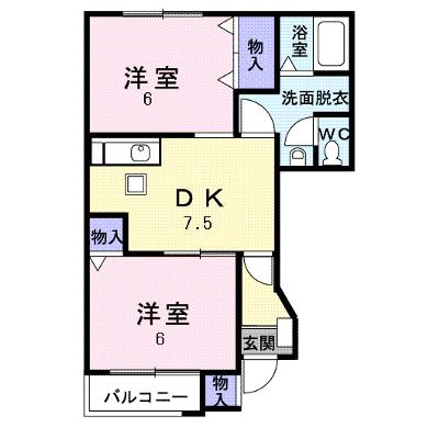 ファースト　デューⅡ 103【管理NO：1-012147802-01030】 ★家具家電は申し込み後に搬入します★の物件画像
