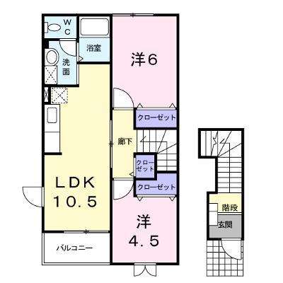 アヴニールⅥ 201【管理NO：1-010365402-02010】 ★家具家電は申し込み後に搬入しますの物件画像