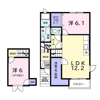 アヴニールⅡ 204【管理NO：1-010244701-02040】 ★家具家電は申し込み後に搬入しますの物件画像