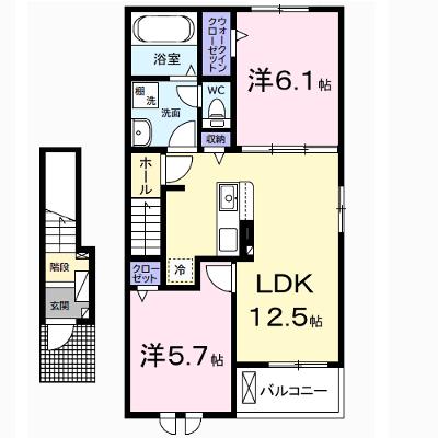 アルコパレーノⅡ 203【管理NO：1-027469102-02030】 ★家具家電は申し込み後に搬入します★の物件画像
