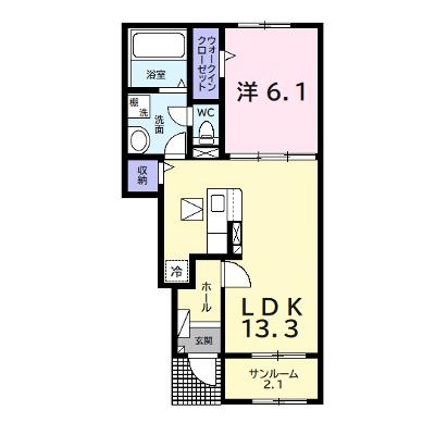 ルミネスⅢ 103【管理NO：1-027217301-01030】 ★家具家電は申し込み後に搬入しますの物件画像