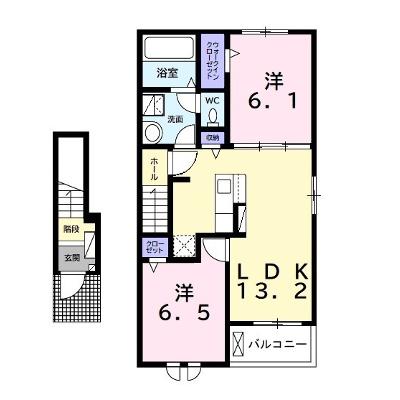 パレスＲ　ｂ棟 203【管理NO：1-027086802-02030】 ★家具家電は申し込み後に搬入します★ ★2026年08月上旬入居可能★の物件画像