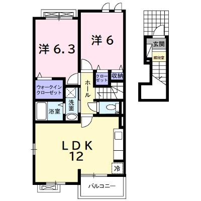 ボニート・アルカンシェルＤ 203【管理NO：1-016697204-02030】 ★家具家電は申し込み後に搬入します★の物件画像