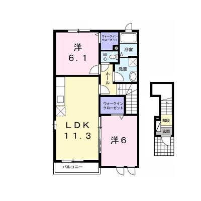 ヴィラ　カルム　Ａ 201【管理NO：1-015669701-02010】 ★家具家電は申し込み後に搬入します 2026年08月中旬入居可能の物件画像