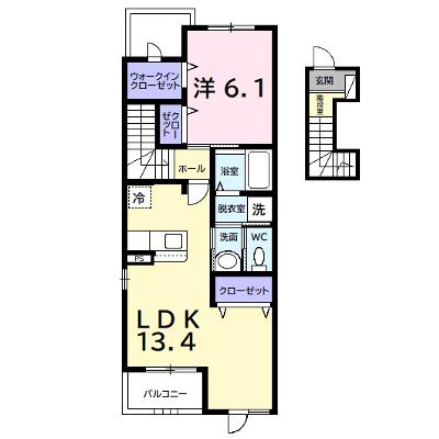 フォーレ　ドュ　アンジュ 201【管理NO：1-015555401-02010】 ★家具家電は申し込み後に搬入します★の物件画像