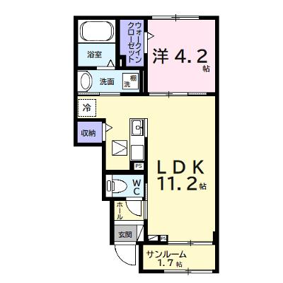 アネックス　ワン 102【管理NO：1-027043401-01020】 ★家具家電は申し込み後に搬入します 2026年09月下旬入居可能の物件画像