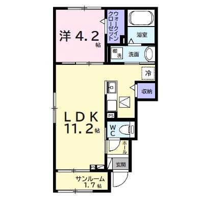 アネックス　ワン 101【管理NO：1-027043401-01010】 ★家具家電は申し込み後に搬入します★ ★2026年09月下旬入居可能★の物件画像