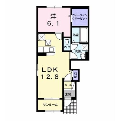 プリムローズ 101【管理NO：1-026131001-01010】 ★家具家電は申し込み後に搬入します★の物件画像