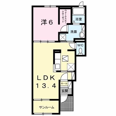 サニー・サイド 102【管理NO：1-022077201-01020】 ★家具家電は申し込み後に搬入します 2026年07月下旬入居可能の物件画像