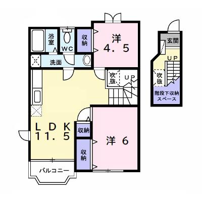 クレストヒルズＦ 202【管理NO：1-007129503-02020】 ★家具家電は申し込み後に搬入します★の物件画像