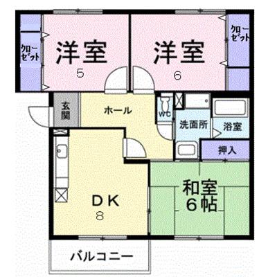 ボナール山の手パートⅡ 204【管理NO：1-004411501-02040】 ★家具家電は申し込み後に搬入します 2026年08月上旬入居可能の物件画像