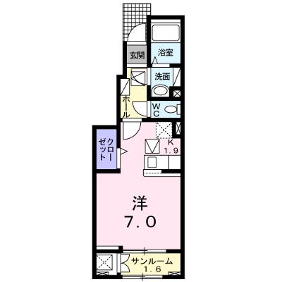 Ｐｒｉｍａｂｅｌｌｅ 102【管理NO：1-025352301-01020】 ★家具家電は申し込み後に搬入しますの物件画像