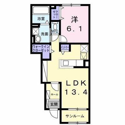 レスポワール　Ｂ 104【管理NO：1-028185102-01040】 ★家具家電は申し込み後に搬入します 2026年09月下旬入居可能の物件画像