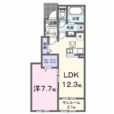 レスポワール　Ａ 104【管理NO：1-028185101-01040】 ★家具家電は申し込み後に搬入します 2026年09月下旬入居可能の物件画像