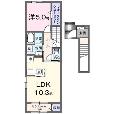 コンフォート　ピルツ 203【管理NO：1-027496001-02030】 ★家具家電は申し込み後に搬入しますの物件画像