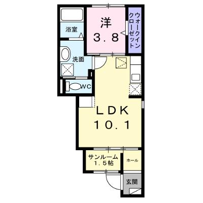 ＦＯＵＲ 102【管理NO：1-028581001-01020】 ★家具家電は申し込み後に搬入します★の物件画像