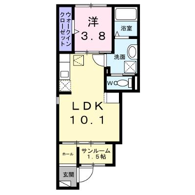 ＦＯＵＲ 101【管理NO：1-028581001-01010】 ★家具家電は申し込み後に搬入しますの物件画像