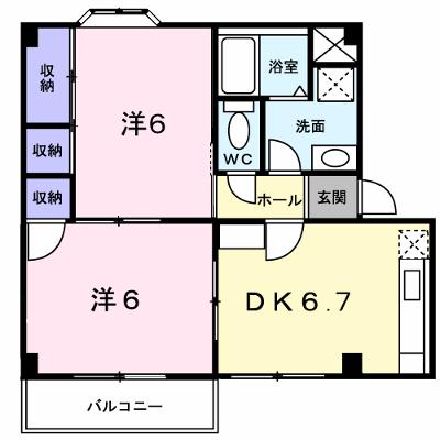 プラドール真砂Ａ 202【管理NO：1-003433301-02020】 ★家具家電は申し込み後に搬入しますの物件画像