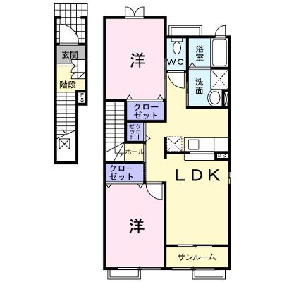 クレスト藤 201【管理NO：1-014295103-02010】 ★家具家電は申し込み後に搬入します 2026年08月中旬入居可能の物件画像
