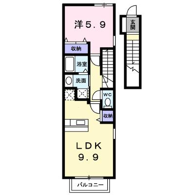 デスパシオ 201【管理NO：1-013246101-02010】 ★家具家電は申し込み後に搬入しますの物件画像