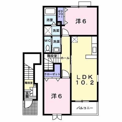 サングリーンＢ 204【管理NO：1-013366202-02040】 ★家具家電は申し込み後に搬入します★の物件画像