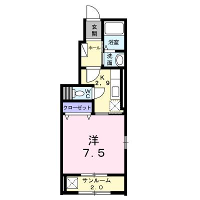 ブリッサ　ベルデＣ 101【管理NO：1-019510601-01010】 ★家具家電は申し込み後に搬入します★ ★2026年08月下旬入居可能★の物件画像