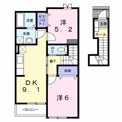 メゾン　フジⅡ 203【管理NO：1-014915002-02030】 ★家具家電は申し込み後に搬入します★の物件画像