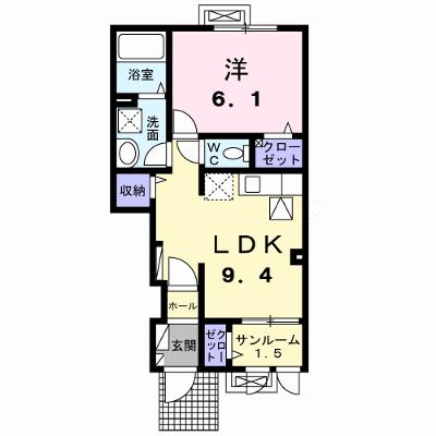 ボヌール 104【管理NO：1-027804801-01040】 ★家具家電は申し込み後に搬入しますの物件画像