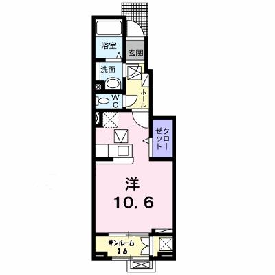 ルーエ西本成寺Ⅲ 104【管理NO：1-026907903-01040】 ★家具家電は申し込み後に搬入しますの物件画像
