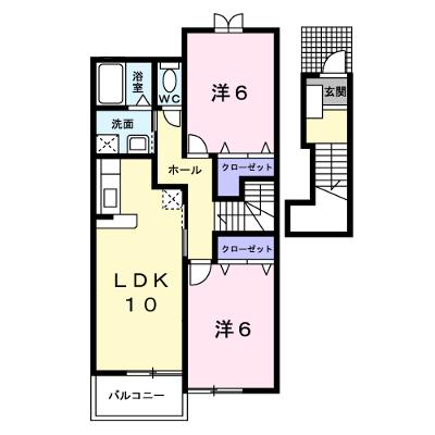 フィオレンテⅠ 203【管理NO：1-013307901-02030】 ★家具家電は申し込み後に搬入しますの物件画像