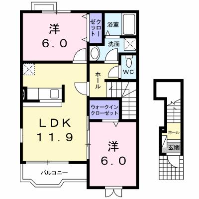 ノーブル 201【管理NO：1-012930601-02010】 ★家具家電は申し込み後に搬入しますの物件画像