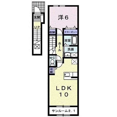 ガーデン　ハーモニーＢ 202【管理NO：1-016655302-02020】 ★家具家電は申し込み後に搬入します★の物件画像