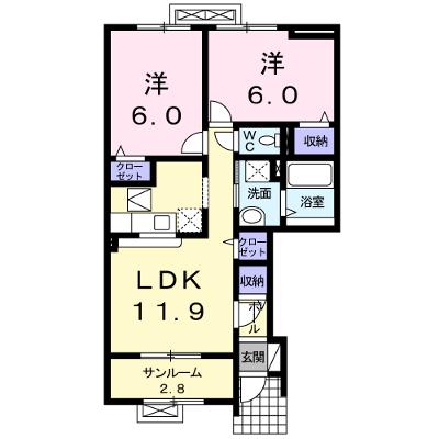 アネックスウェスト　Ｓ＆Ｙ 101【管理NO：1-015834601-01010】 ★家具家電は申し込み後に搬入します 2026年08月上旬入居可能の物件画像