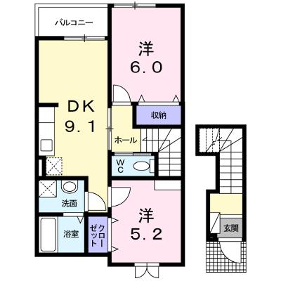 ステラ・リーヴァ　Ⅱ 202【管理NO：1-015793101-02020】 ★家具家電は申し込み後に搬入します★の物件画像