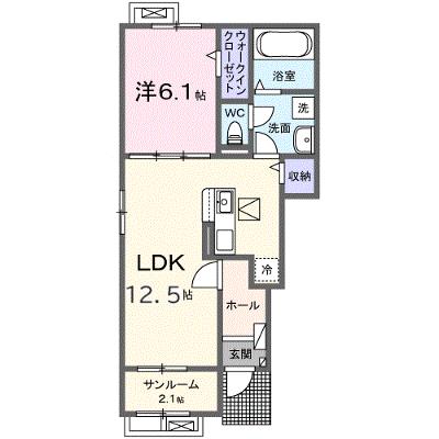 イストワール 101【管理NO：1-028291801-01010】 ★家具家電は申し込み後に搬入します★ ★2026年09月下旬入居可能★の物件画像