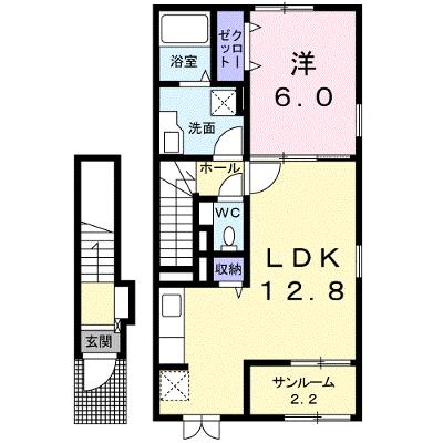 フェリシア 205【管理NO：1-023183301-02050】 ★家具家電は申し込み後に搬入しますの物件画像