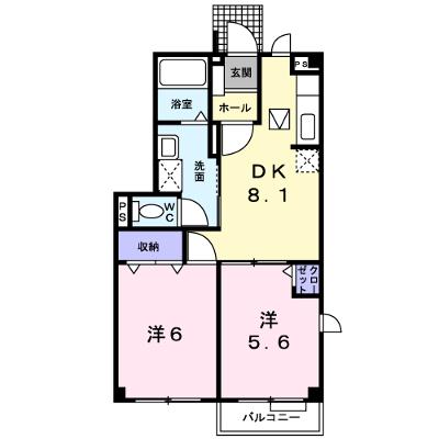 ボヌ・ジュルネⅠ 101【管理NO：1-010664201-01010】 ★家具家電は申し込み後に搬入します 2026年07月下旬入居可能の物件画像