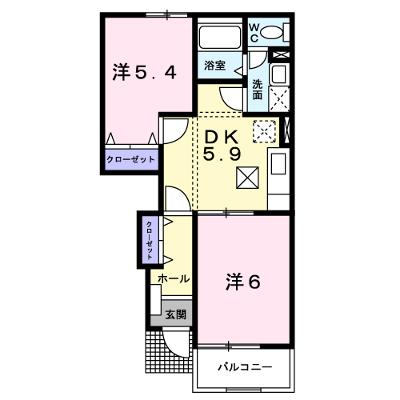 バレーパークⅡ 104【管理NO：1-012190701-01040】 ★家具家電は申し込み後に搬入します 2026年08月上旬入居可能の物件画像