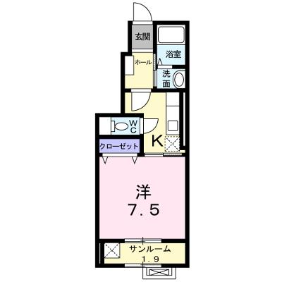 ヒルトップテラス 101【管理NO：1-018617501-01010】 ★家具家電は申し込み後に搬入しますの物件画像