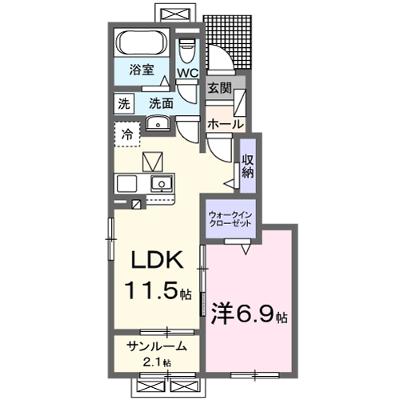 ベル　パトリ　Ｂ 103【管理NO：1-028480802-01030】 ★家具家電は申し込み後に搬入します★ ★2026年10月上旬入居可能★の物件画像