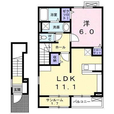 フィオーレ・ミルト 201【管理NO：1-017120701-02010】 ★家具家電は申し込み後に搬入します 2026年10月下旬入居可能の物件画像