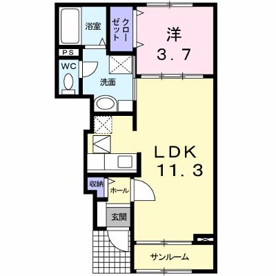 グランデール 101【管理NO：1-016057501-01010】 ★家具家電は申し込み後に搬入します 2026年07月下旬入居可能の物件画像