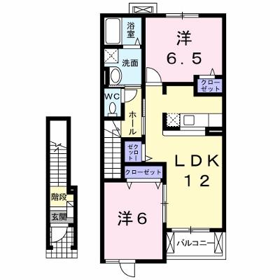 プリムローズ　Ａ 202【管理NO：1-014699501-02020】 ★家具家電は申し込み後に搬入しますの物件画像