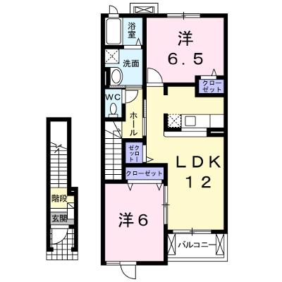 フラン　Ａ 202【管理NO：1-014880401-02020】 ★家具家電は申し込み後に搬入しますの物件画像