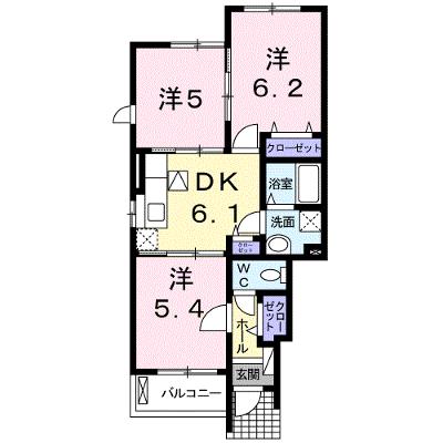 ノービレアビターレ　Ａ 101【管理NO：1-015607401-01010】 ★家具家電は申し込み後に搬入しますの物件画像