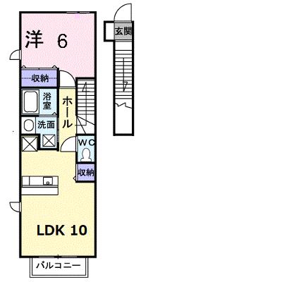 グランデュール城北　Ｋ 202【管理NO：1-014949902-02020】 ★家具家電は申し込み後に搬入しますの物件画像