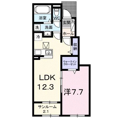 ヴィラ　ノーチェ 104【管理NO：1-028723501-01040】 ★家具家電は申し込み後に搬入します 2026年10月上旬入居可能の物件画像