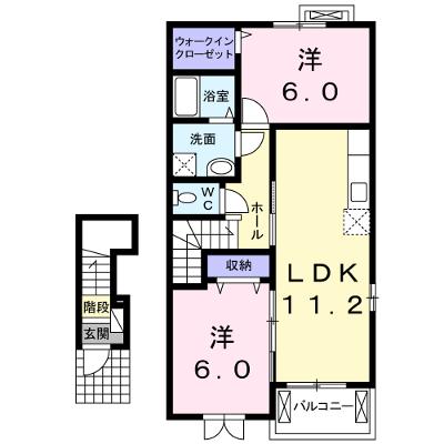 ル　ラフィーネ 203【管理NO：1-018088701-02030】 ★家具家電は申し込み後に搬入しますの物件画像