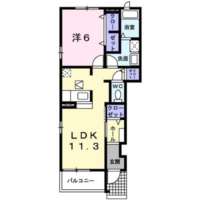 ローズ・パレス・ツバサ　Ａ 101【管理NO：1-015103401-01010】 ★家具家電は申し込み後に搬入しますの物件画像