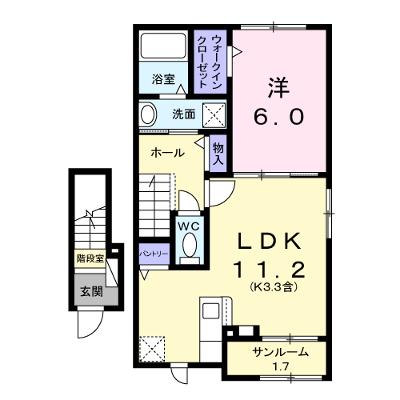 ラミューズ佐久平 206【管理NO：1-027919501-02060】 ★家具家電は申し込み後に搬入します★の物件画像